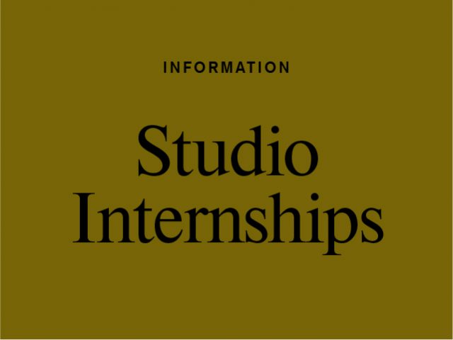 Studio Employment Opportunities 2019